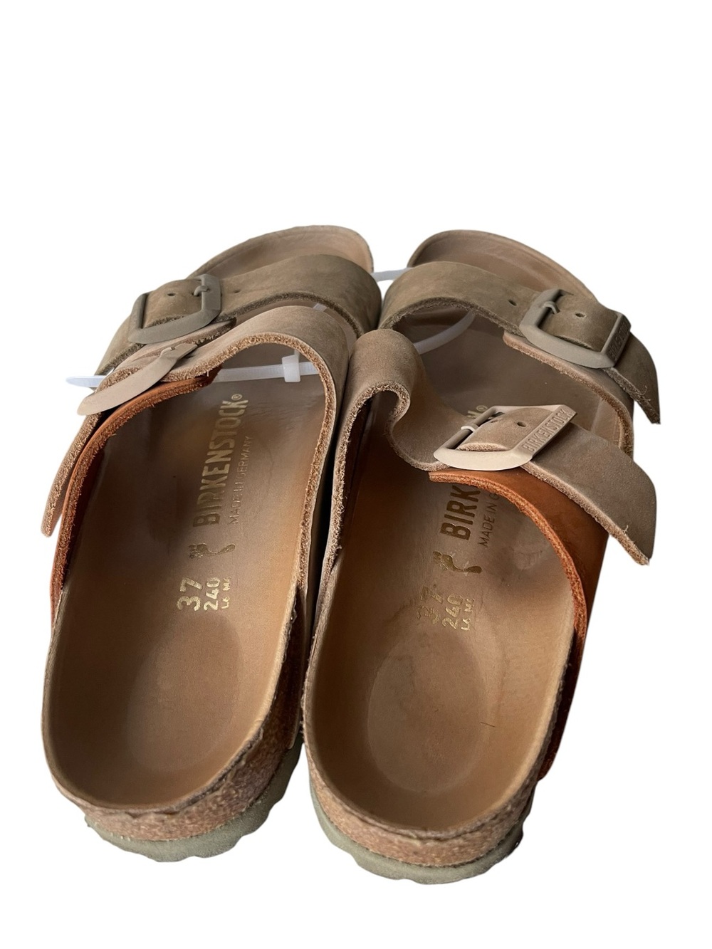 Birkenstock Arizona Two-Strap Sandals Split Sandcastle/Faded Khaki 37, 240cm - Picture 7 of 16